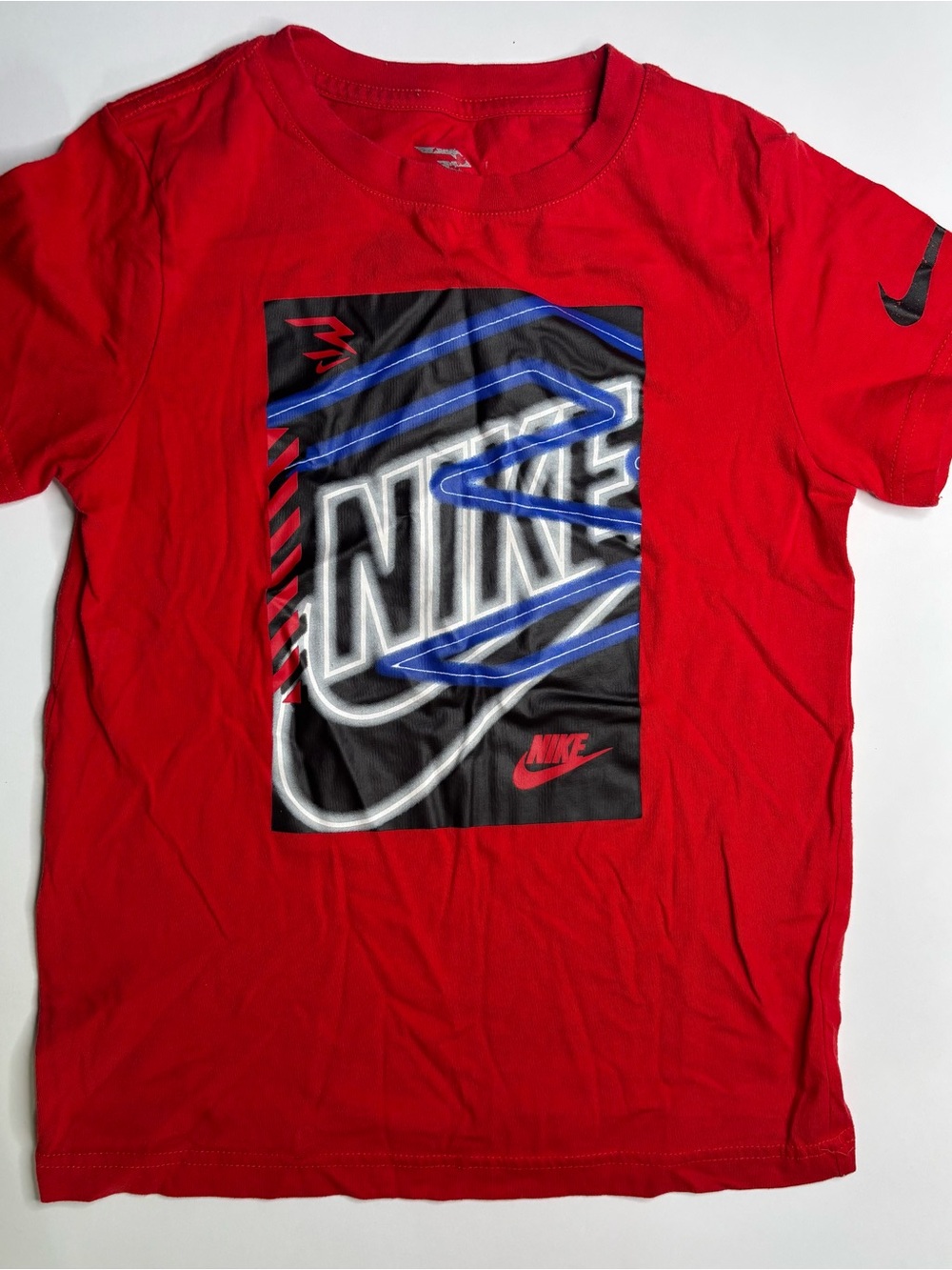 Nike 3Brand by Russel Wilson boys 8-10yr  Red  graphic logo T-Shirt
